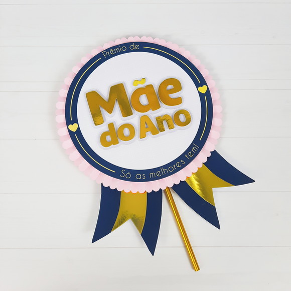 Topo de Bolo Montado - Dia das Mães - Crio em Qualquer Tema