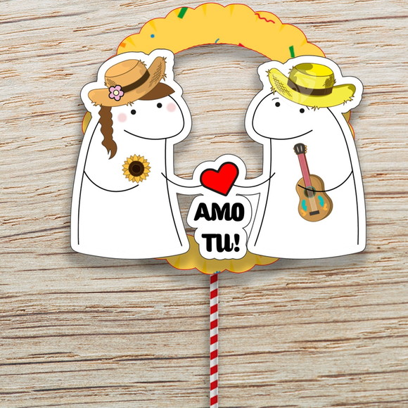 Topo de Bolo Montado -festa Junina - Crio em Qualquer Tema