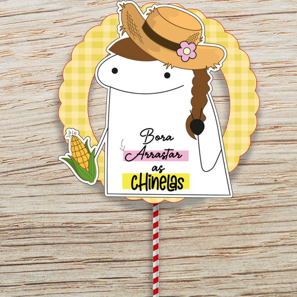 Topo de Bolo Montado -festa Junina - Crio em Qualquer Tema