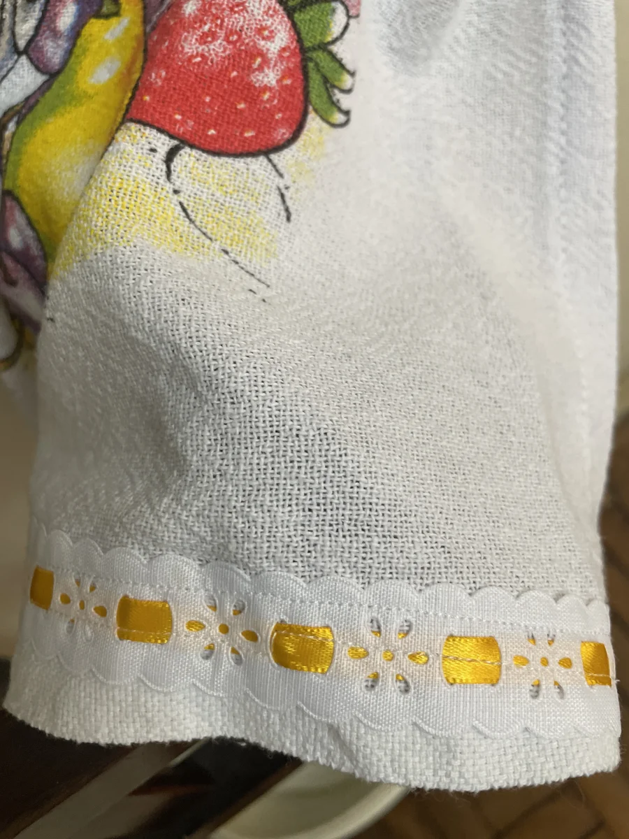 Kit pano de prato e bate mão frutas - Imagem 6