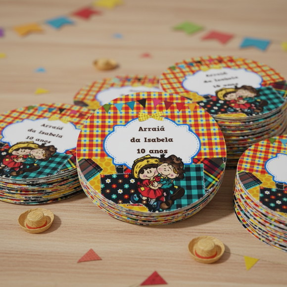 Adesivo Personalizado Festa Junina - Imagem 2