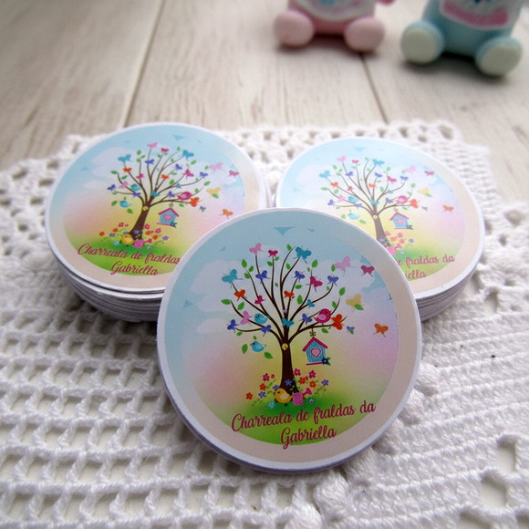 Adesivo Personalizado Jardim Encantado (50 unidades) - Imagem 3