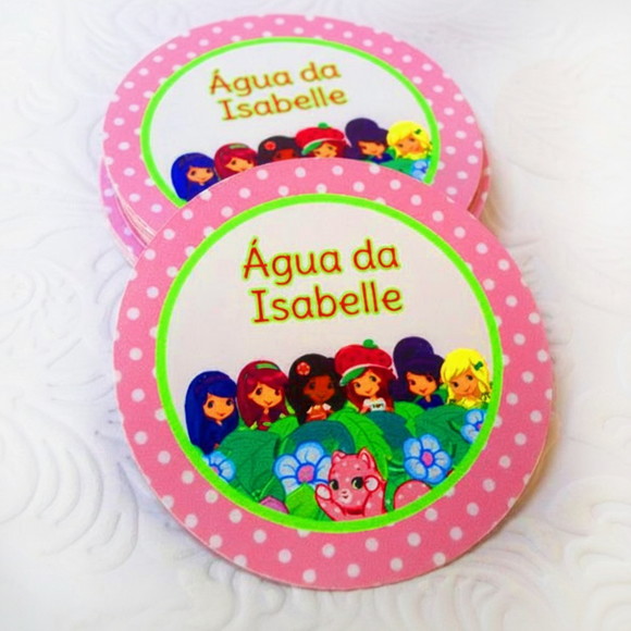Adesivo Personalizado Moranguinho (50 unidades)