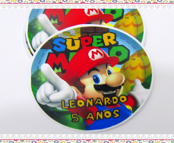 Adesivo Personalizado Super Mario