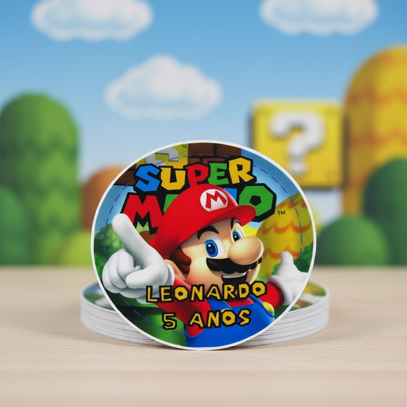 Adesivo Personalizado Super Mario - Imagem 2