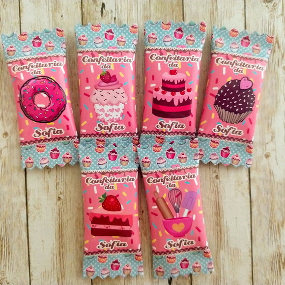 Balinha Personalizada Confeitaria (100 balinhas)
