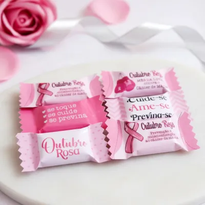 Balinhas Outubro Rosa (100 balinhas)
