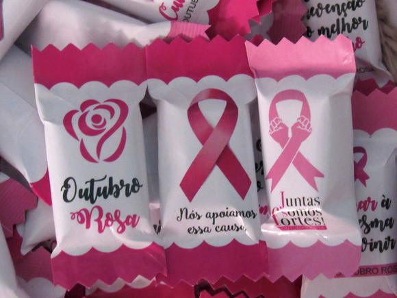 Balinhas Personalizadas Brinde Outubro Rosa