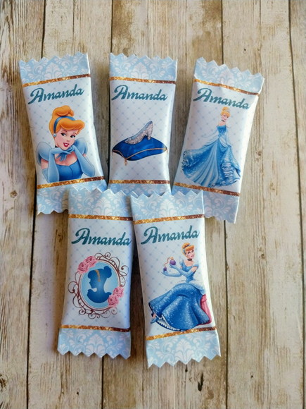 Balinhas Personalizadas Cinderela (100 balinhas)