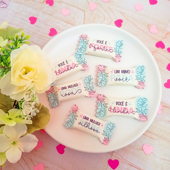 Balinhas Personalizadas Dia da Mulher (100 balinhas)