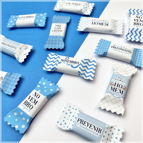 Balinhas Personalizadas Novembro Azul (100 balinhas) - Imagem 3