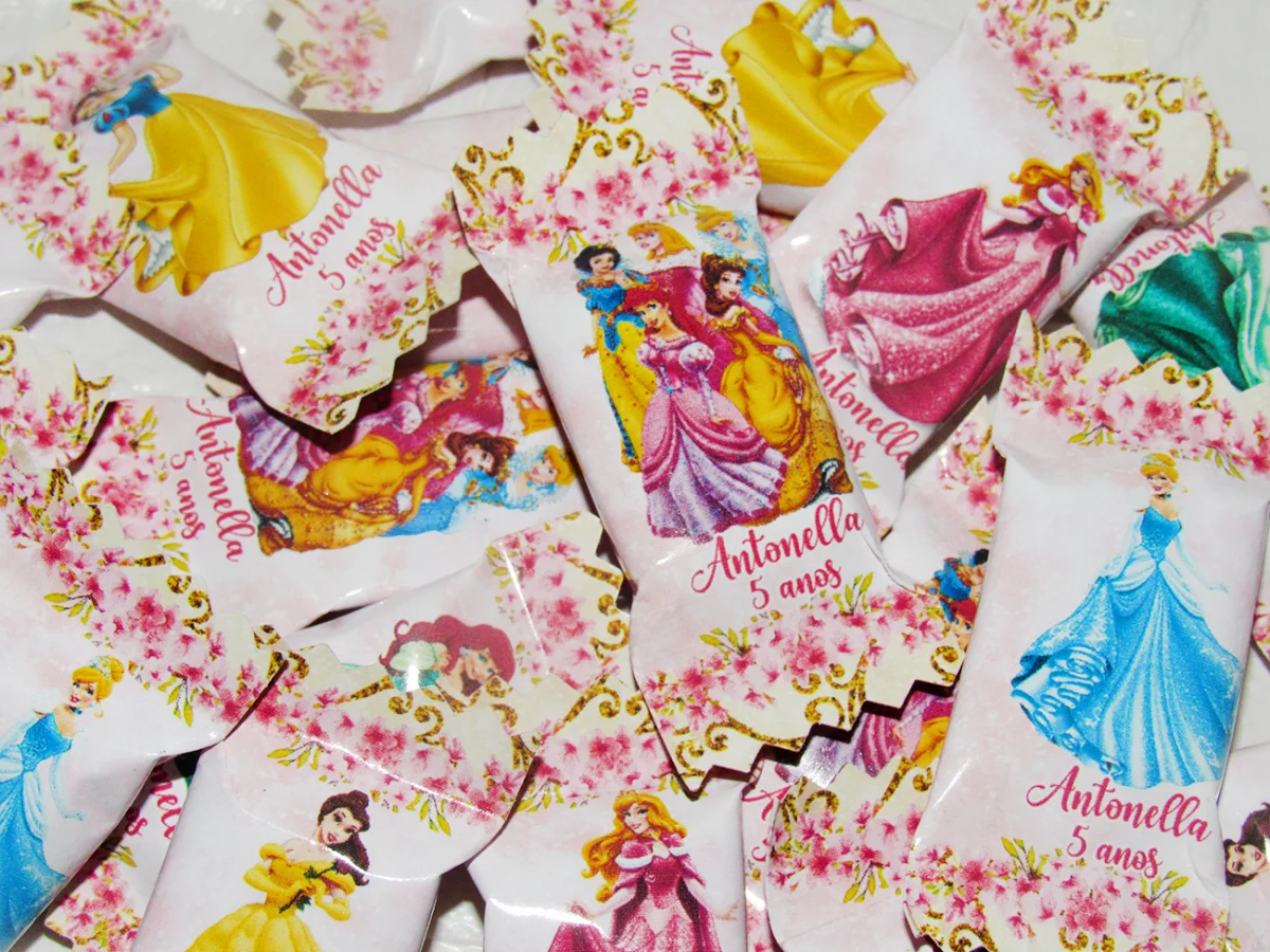 Balinhas Personalizadas Princesa Disney (100 balinhas) - Imagem 2