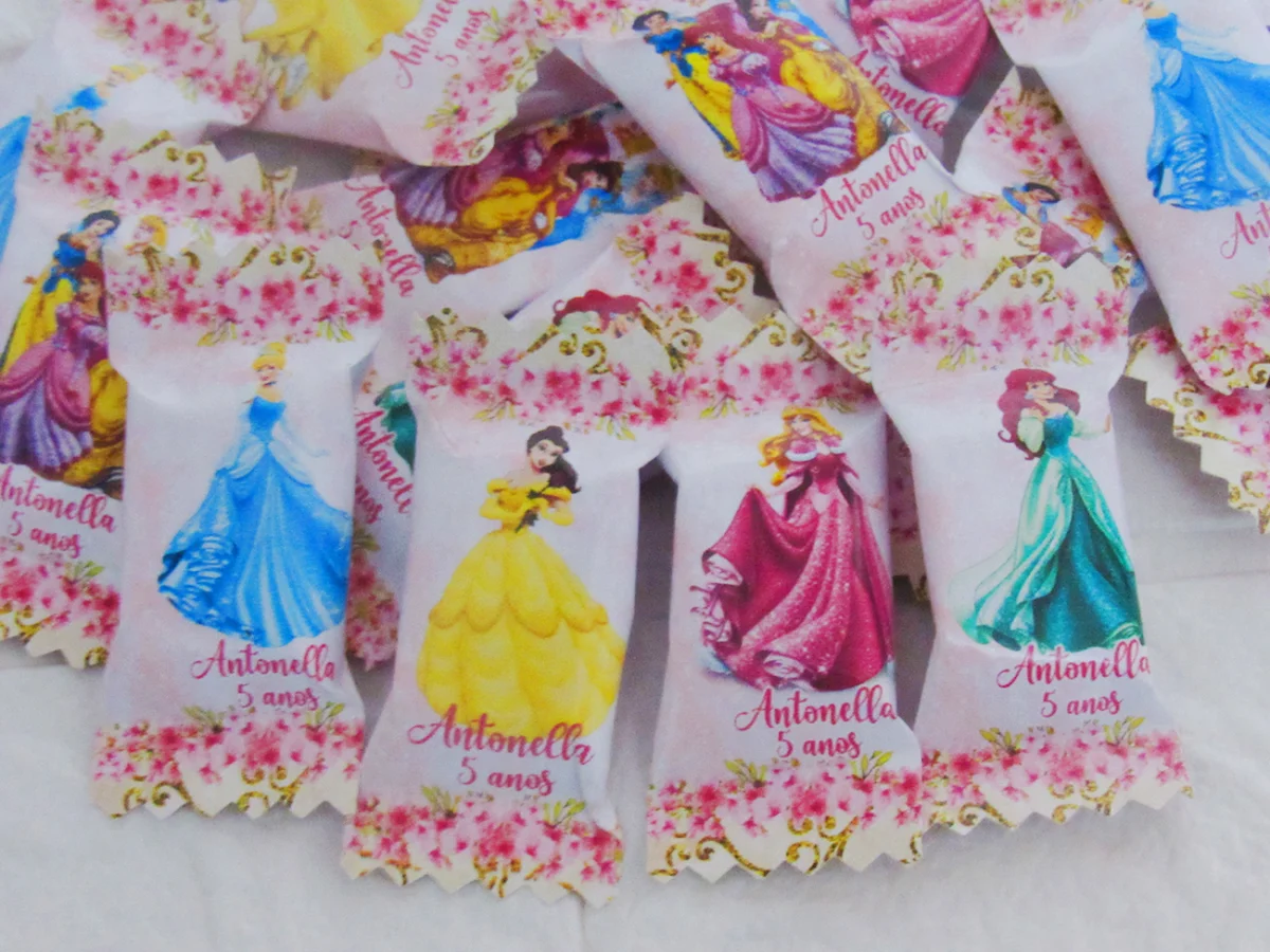Balinhas Personalizadas Princesa Disney (100 balinhas) - Imagem 3