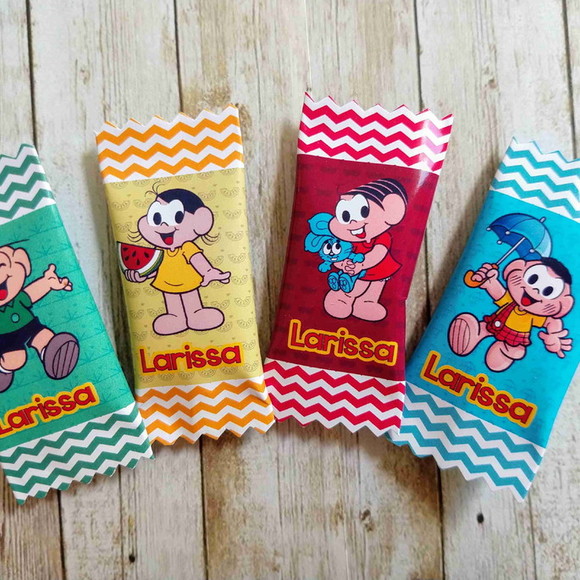 Balinhas Personalizadas Turma - Monica (100 balinhas)