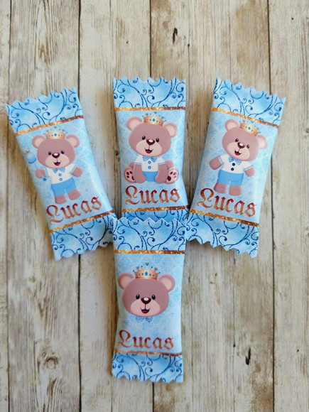 Balinhas Personalizadas Ursinho Realeza
