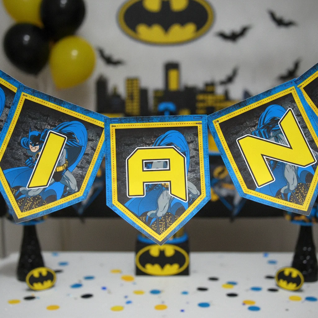 Bandeirolas Personalizadas Batman - Imagem 2