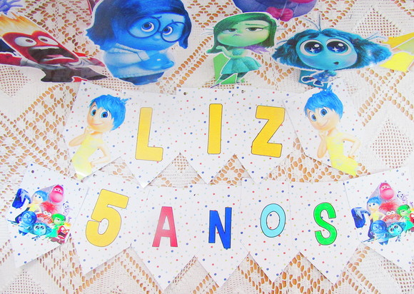 Bandeirolas Personalizadas Divertidamente - Imagem 2
