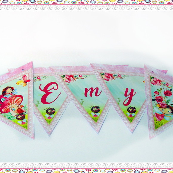 Bandeirolas Personalizadas Fadinha - Imagem 2