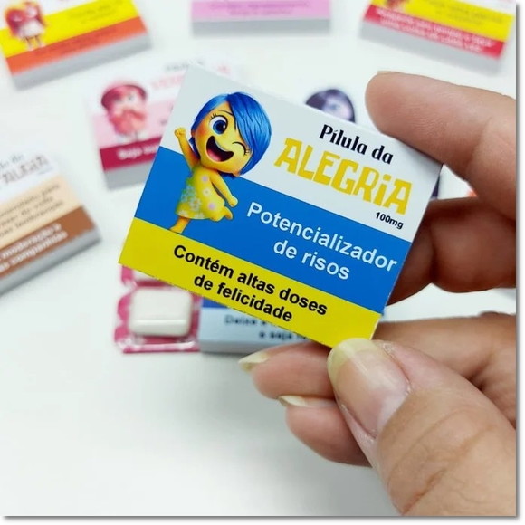 Caixinha com Chiclete Emoções Divertidamente - Imagem 3