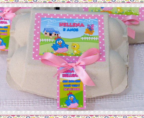 Caixinha de Ovos Galinha Pintadinha Menina - Imagem 3
