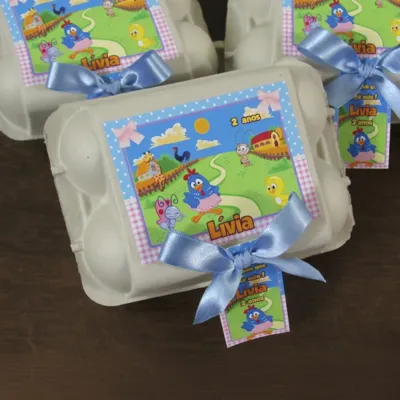 Caixinha de Ovos Galinha Pintadinha Menina