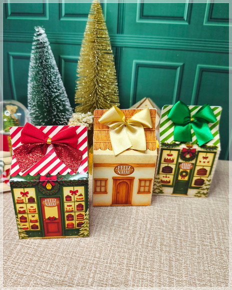 Caixinha Maletinha Casinha de Natal - Imagem 2