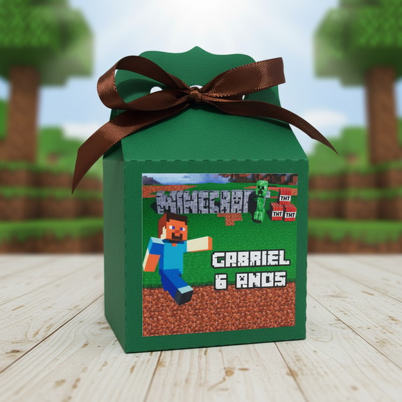 Caixinha Modelo Suspiro Minecraft - Imagem 2