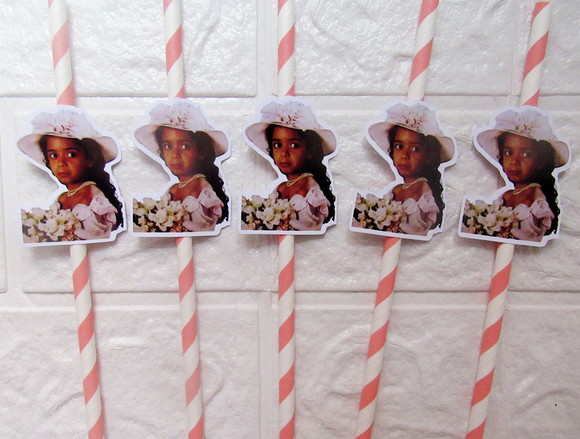 Canudo de Papel Personalizado Carinha de Festa - Imagem 2