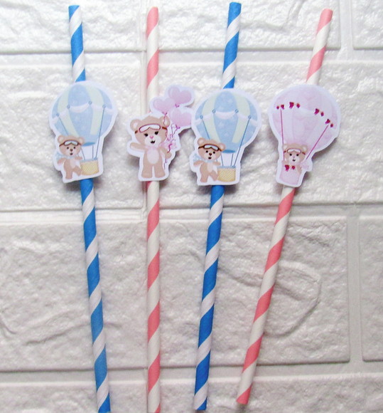 Canudos de Papel Ursinhos Baloeiros - Imagem 2