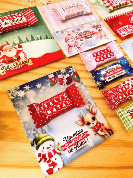 Card com Balinha Personalizada Brinde Natal - Imagem 4