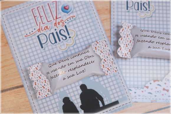 Card com Balinha Personalizada Dia dos Pais - Imagem 2