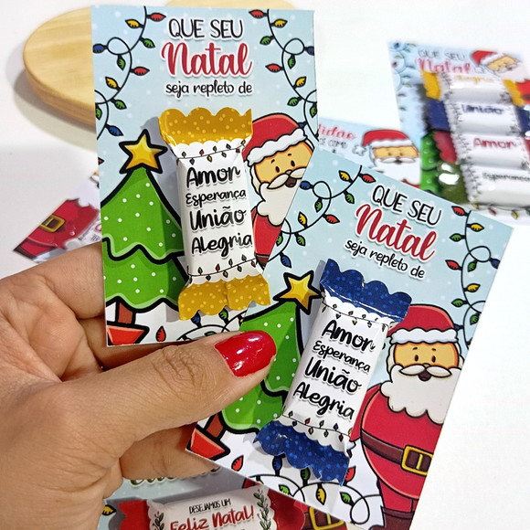 Card com Balinha Personalizada Natal - Imagem 3