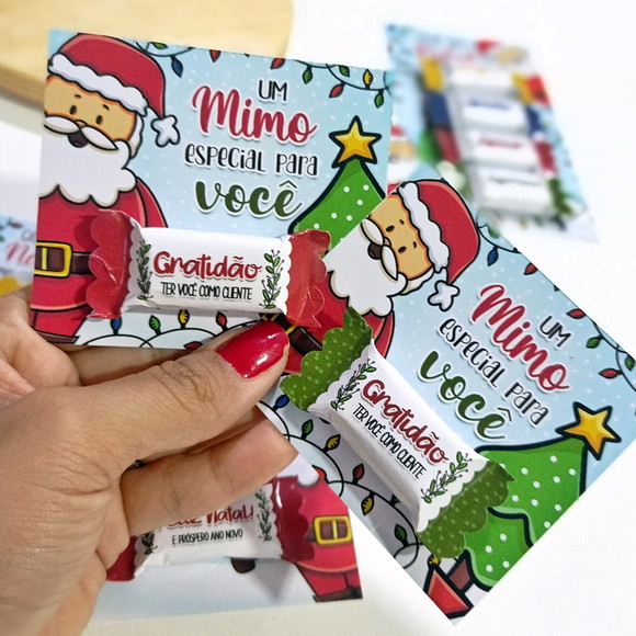 Card com Balinha Personalizada Natal - Imagem 2