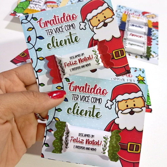 Card com Balinha Personalizada Natal - Imagem 4