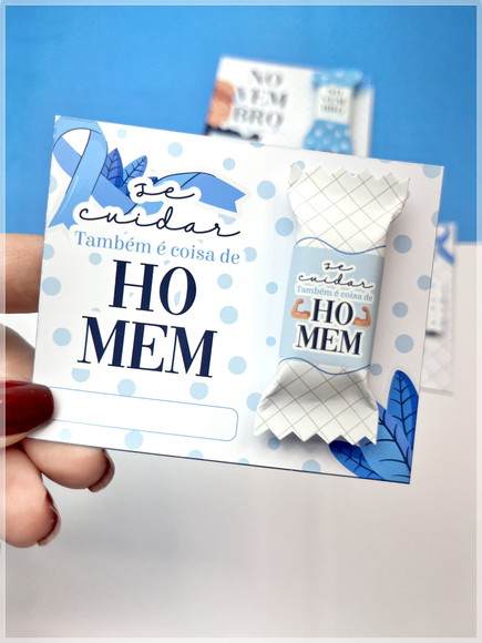 Card com Balinha Personalizada Novembro Azul