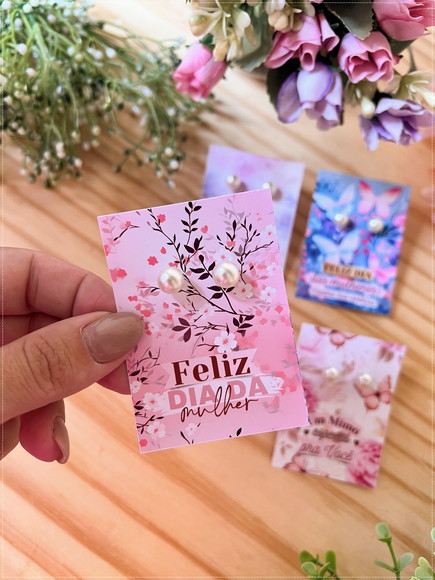 Card com Brinco Lembrancinha Dia da Mulher - Imagem 2