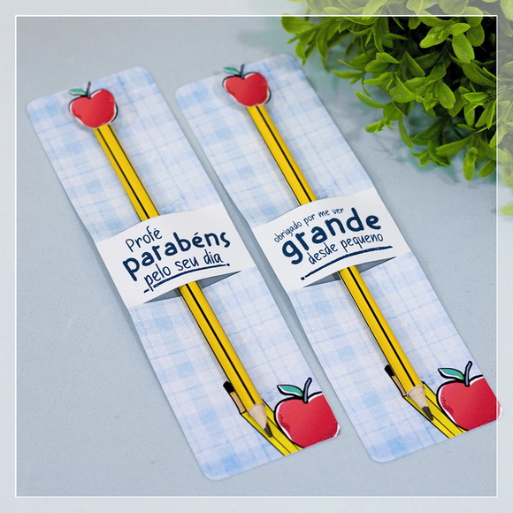 Card com Lápis e Balinha Dia dos Professores - Imagem 3