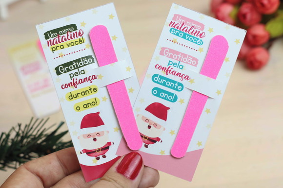 Card com Mini Lixa - Brinde Natal - Imagem 3