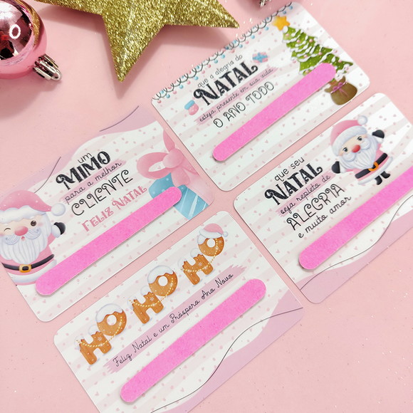 Card com Mini Lixa - Brinde Natal - Imagem 4