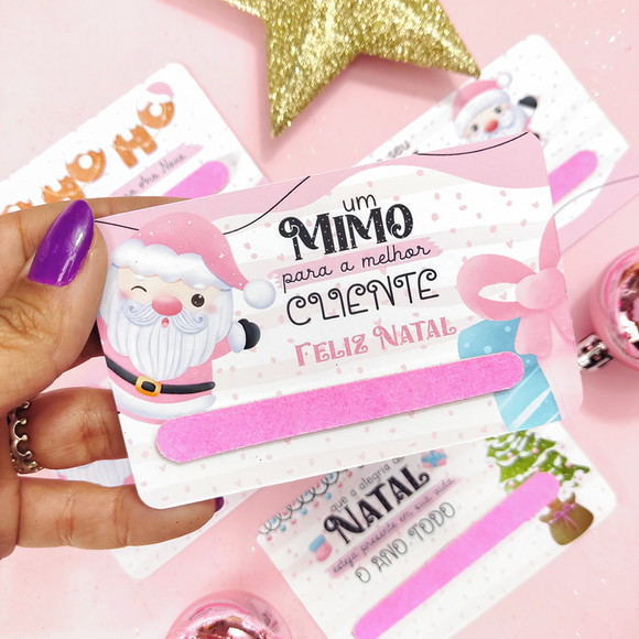 Card com Mini Lixa - Brinde Natal - Imagem 3