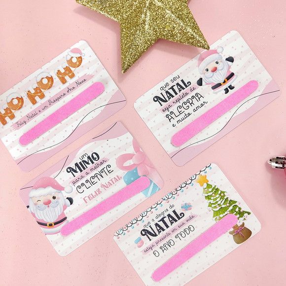 Card com Mini Lixa - Brinde Natal - Imagem 2