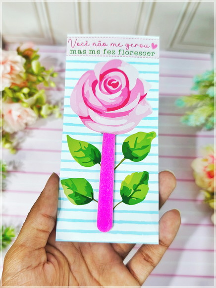 Card com Mini Lixa Personalizada Dia das Mães - Imagem 2