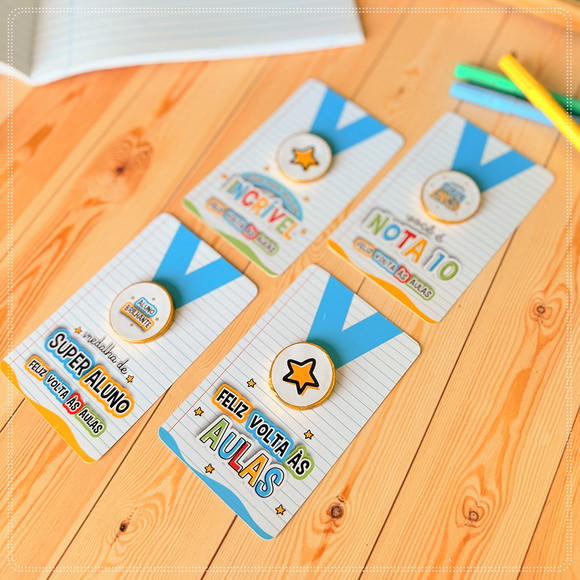 Card com Moeda de Chocolate Volta às Aulas - Imagem 4