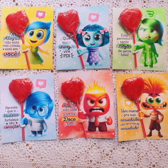 Card com Pirulito Emoções Divertidamente - Imagem 3