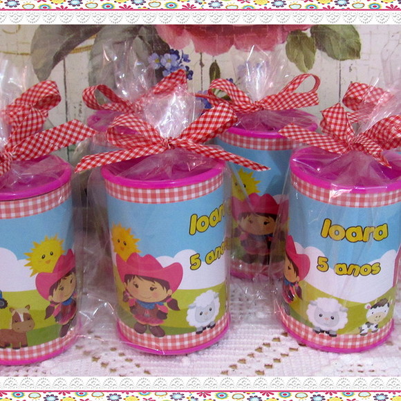 Cofrinho Personalizado Fazendinha Menina - Imagem 3