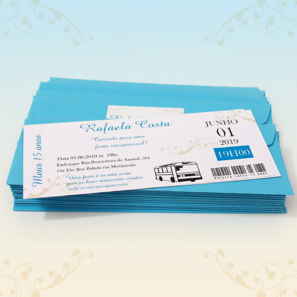 Convite Ingresso - Passagem de Ônibus - Imagem 2