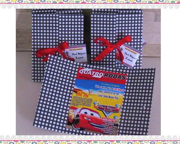 Convite Modelo Janela Tema Carros