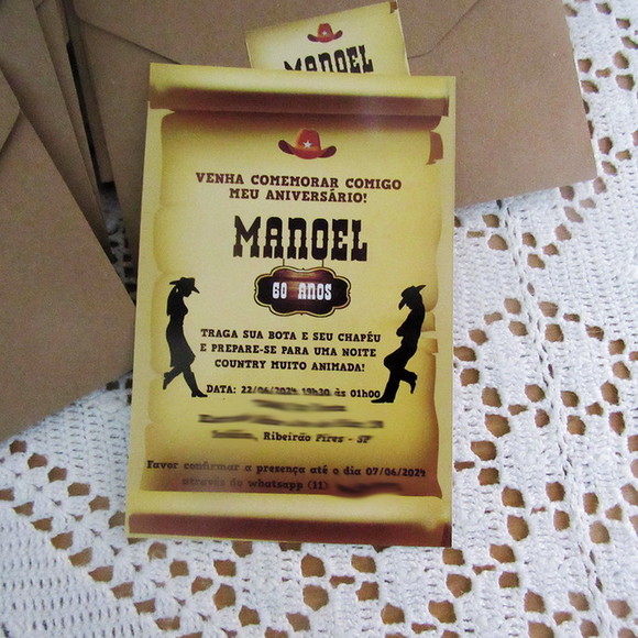 Convite Personalizado Festa Country - Imagem 2
