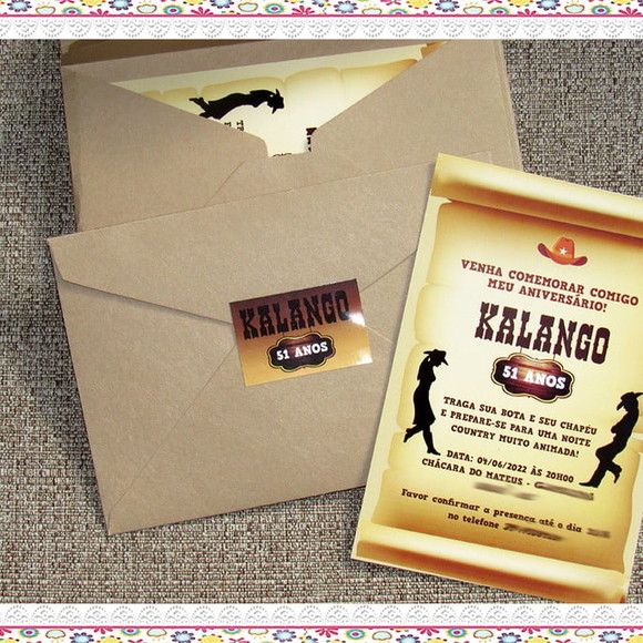 Convite Personalizado Festa Country - Imagem 5