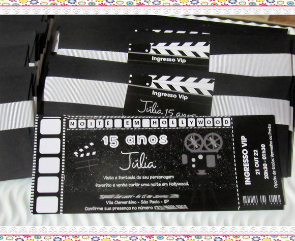 Convite Personalizado Ingresso Cinema - Imagem 2